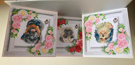 Beautiful Dogs & Camellias QUICK TOPPER Bumper Kit by Carole McGregor