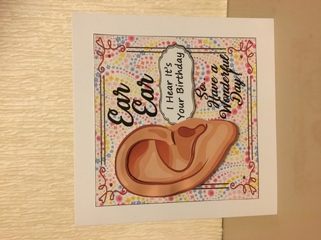 Ear Ear Card Front by Carole McGregor