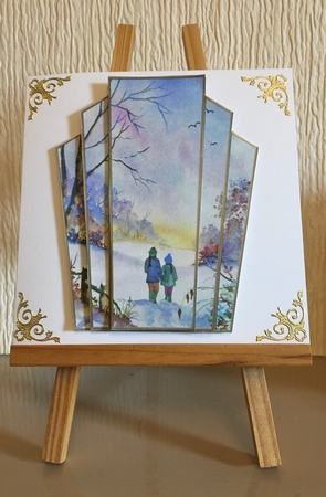 Art Deco Watercolour Stacker Winter Scenes 1 by Carole McGregor