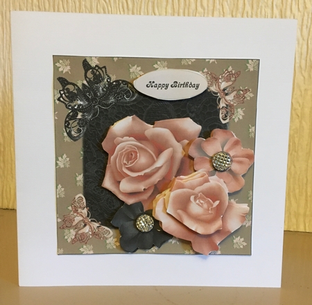 Jewel Butterflies with Roses, Mini Kit by Carole McGregor