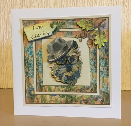 Dog with a hat by Carole McGregor