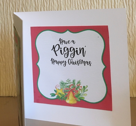 Piggin Christmas 2 Card Front and Inserts Kit by Carole McGregor