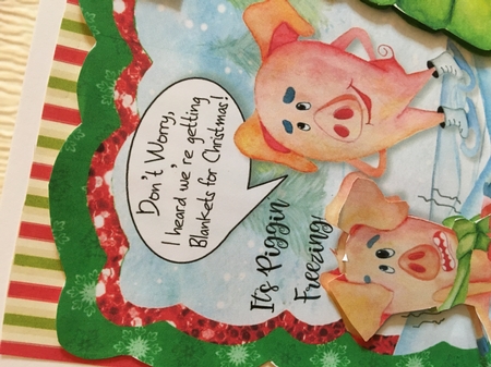 Piggin Christmas 3 Card Front and Inserts Kit by Carole McGregor
