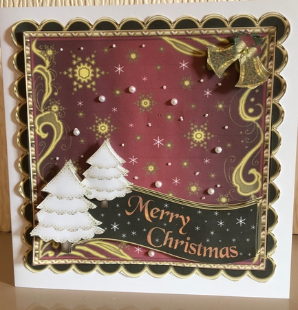 Scalloped Square Christmas Topper with Wavy Caption 3 by Carole McGregor