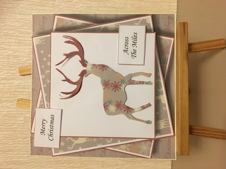 Christmas Paper Stag 1 by Carole McGregor