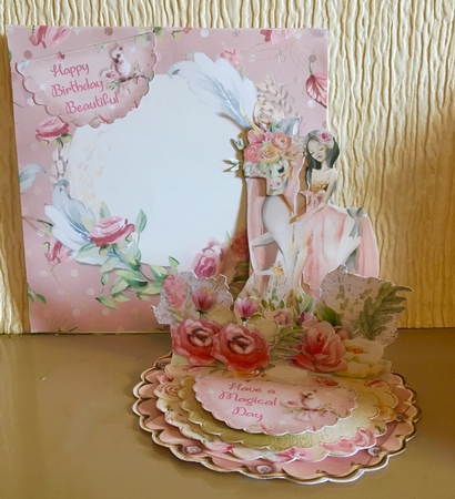 Beauty & The Unicorn 1 Triple Easel Card Mini Kit by Carole McGregor