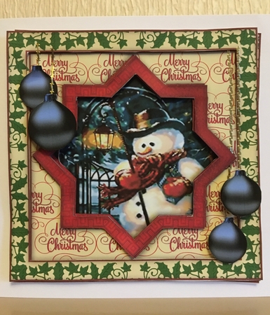 Liberty Christmas Star - Snowman by Carole McGregor
