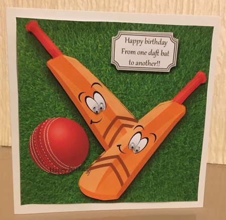 Happy Birthday from one daft bat to another by Carole McGregor