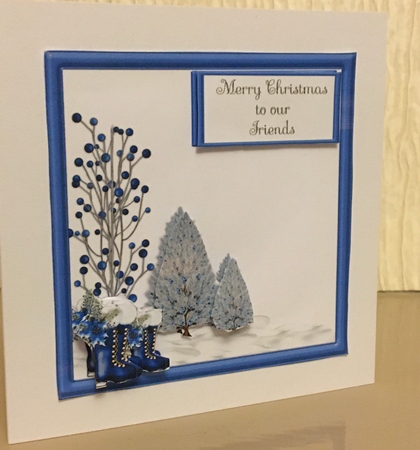 Blue Christmas scene  by Carole McGregor