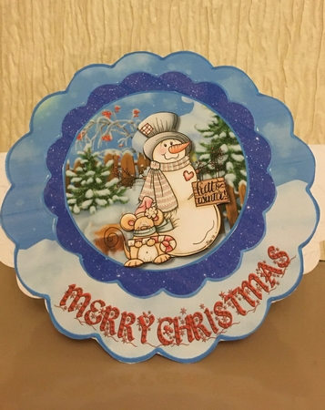 Hello Winter - Rocker Card  by Carole McGregor