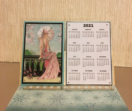 2021 Calendar Pink Parasol by Carole McGregor