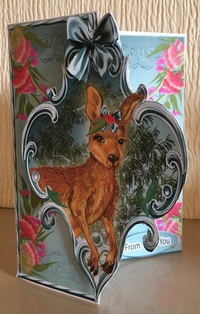 Mini Kit -over the Edge- Ozzie Christmas Kangaroo by Carole McGregor