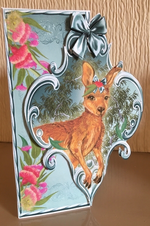 Mini Kit -over the Edge- Ozzie Christmas Kangaroo by Carole McGregor