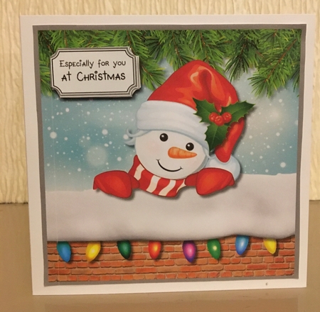 Snowman peek a boo by Carole McGregor