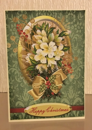Christmas Florals Card by Carole McGregor