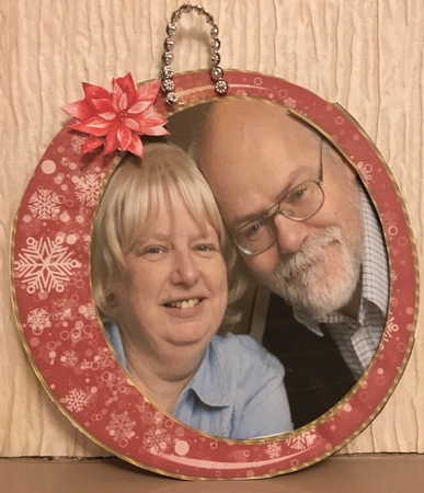 Snow Flake Round Frames-Christmas Joy by Carole McGregor