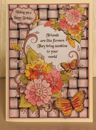 Colourful flowers A5 by Carole McGregor