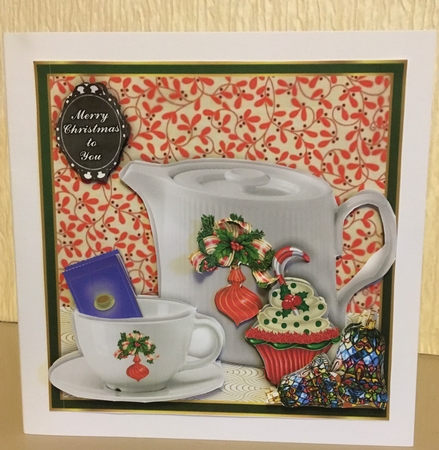 Tea at Christmas - Bauble by Carole McGregor