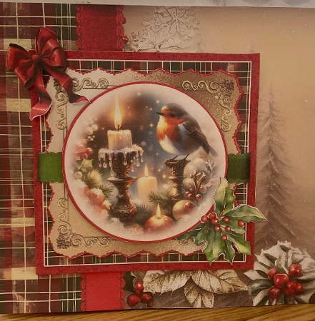 Little Christmas Robin 5 6x6 Simply Cards  by Carole McGregor