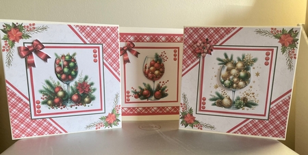 Festive Wine Glass Decor by Carole McGregor