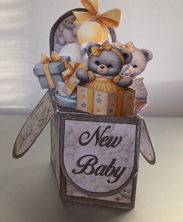 New Baby Yellow Pop-Up Box Mini Kit by Carole McGregor