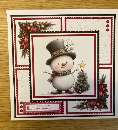 Adorable Snowmen - 8x8 Card Fronts by Carole McGregor