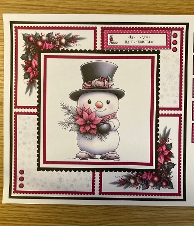 Adorable Snowmen - 8x8 Card Fronts by Carole McGregor