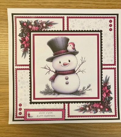 Adorable Snowmen - 8x8 Card Fronts by Carole McGregor