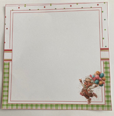 7x7 Quirky granny birthday wishes choice of four mini kit by Carole McGregor