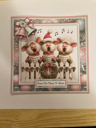 Christmas Carolers Mini Page Kit by Carole McGregor