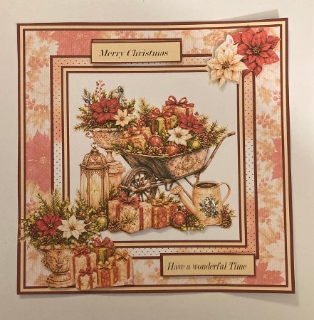 Minikit Christmas Wheelbarrow by Carole McGregor