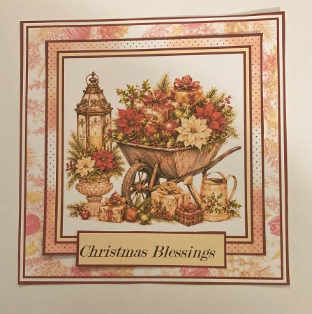 Minikit Christmas Wheelbarrow by Carole McGregor