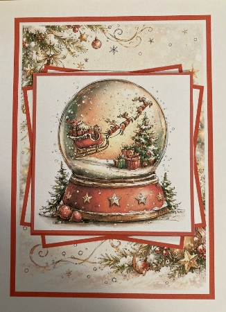 Christmas Snow Globes Mini Kit 5x7 (3) by Carole McGregor