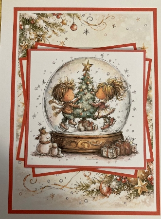 Christmas Snow Globes Mini Kit 5x7 (3) by Carole McGregor
