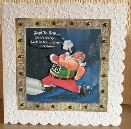 Jogging Santa by Carole McGregor