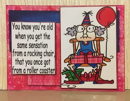 Gus in His Rocking Chair Quick Topper by Carole McGregor