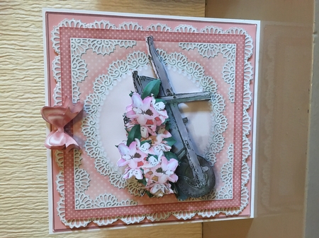 8 x 8 Flower Filled Wheelbarrow Kit with 3D Decoupage by Carole McGregor