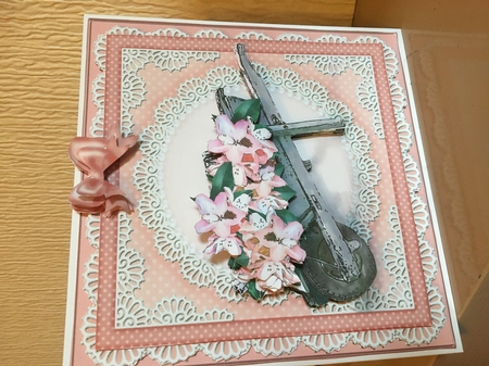 8 x 8 Flower Filled Wheelbarrow Kit with 3D Decoupage by Carole McGregor