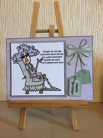 Wow is Stella Being Nice Quick Card by Carole McGregor