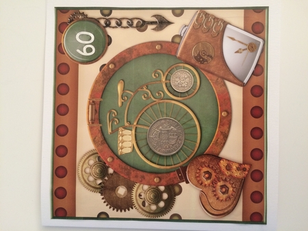 Penny Farthing Cycling Card, Decoupage, Ages by Carole McGregor
