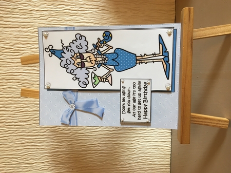 Stella Don't Let Aging Get You Down Quick Card by Carole McGregor