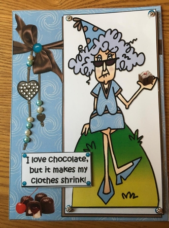 Stella Love Chocolate Quick Card by Carole McGregor