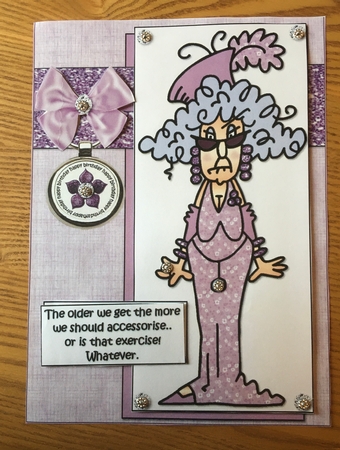 Stella Likes to Accessorise Quick Card by Carole McGregor