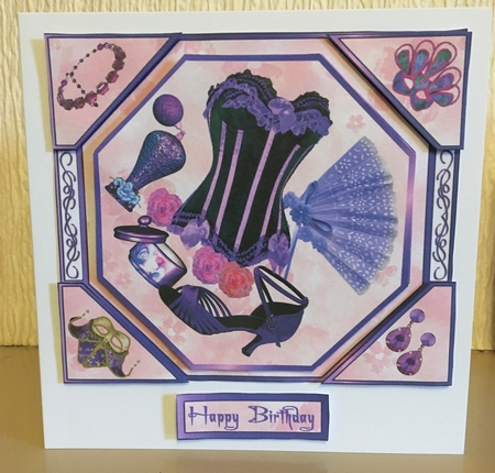 Card Front - Girlie Stuff by Carole McGregor