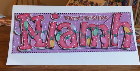 Large Dl Niamh Quick Card with Penguins N 3D Decoupage by Carole McGregor