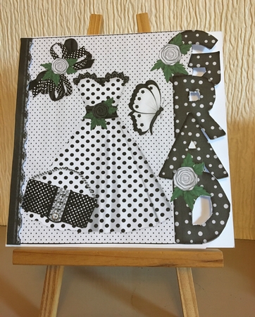 8x8 Monochrome Congrats Grad Over the Edge Mini Kit by Carole McGregor
