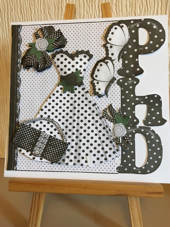 8x8 Monochrome Congrats Grad Over the Edge Mini Kit by Carole McGregor