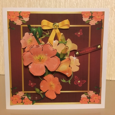Floral Chinese Trumpet Creeper by Carole McGregor