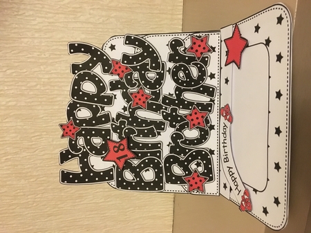 3D Happy Birthday BROTHER Stars with Ages 30 to 100 Pop Out Word Card  by Carole McGregor