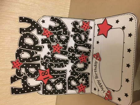3D Happy Birthday BROTHER Stars with Ages 30 to 100 Pop Out Word Card  by Carole McGregor